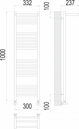 Аврора с/п П20 300х1000 Полотенцесушитель  TERMINUS Дзержинск - фото 3