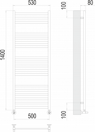 Грета П18 500х1400 Полотенцесушитель  TERMINUS Дзержинск - фото 3