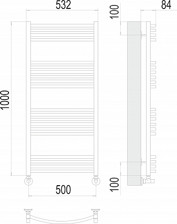 Классик П20 500х1000 Полотенцесушитель  TERMINUS Дзержинск - фото 3