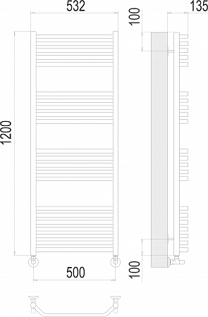 Виктория П22 500х1200 Полотенцесушитель  TERMINUS Дзержинск - фото 3