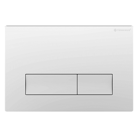 Клавиша смыва для инсталляции Terminus Classic кнопка прямоугольник цвет белый Дзержинск - фото 1